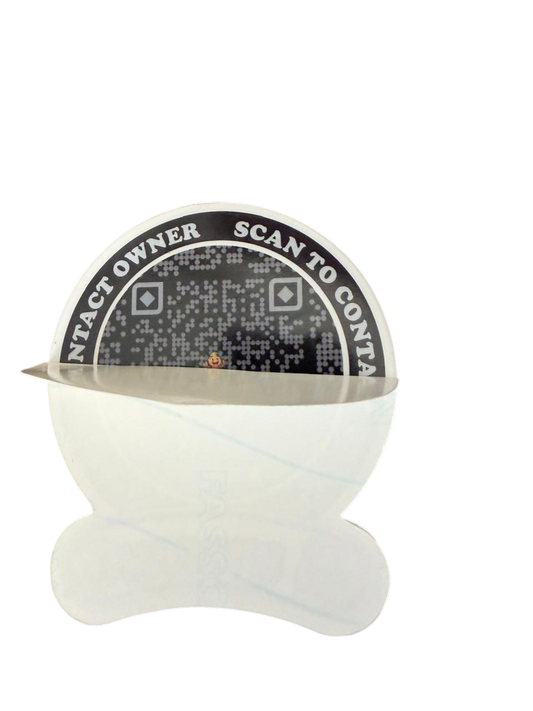 Stealth QR Emergency Car Sticker