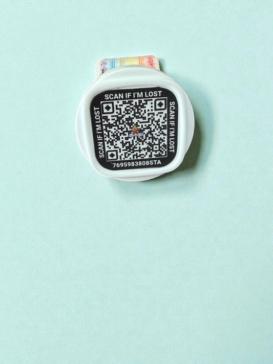 Smart Pet Tag with AirTag Cavity + QR Code