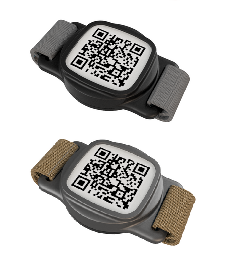Smart Pet Tag with AirTag Cavity + QR Code