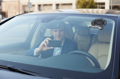 Smart Owners ID QR Car Sticker - Stealth Design (Inside Windshield) | Double-Sided QR Code | Scan to Contact Owner Without Phone Number | Emergency Contact & Vehicle Info Tag