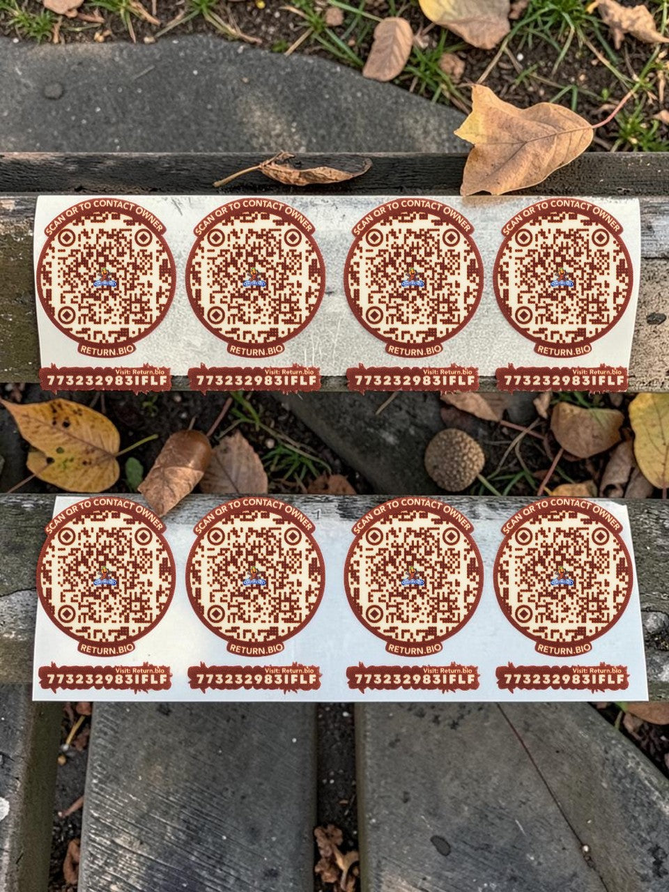 Green | Global Lost & Found recovery Smart QR stickers for every day essentials like Laptops, Phones, Wallets, Passport (Pack Of 8)