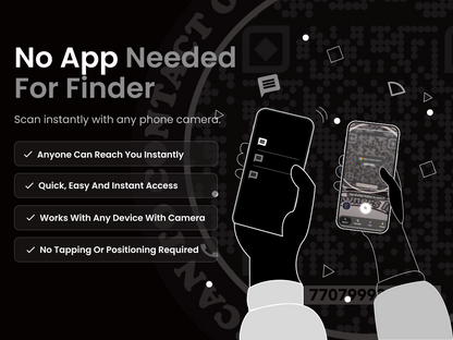 Smart Owners ID QR Car Sticker - Stealth Design (Inside Windshield) | Double-Sided QR Code | Scan to Contact Owner Without Phone Number | Emergency Contact & Vehicle Info Tag