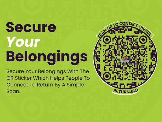 Smart QR Multi-purpose sticker (Pack of 8) | Supports Global Lost & Found Recovery