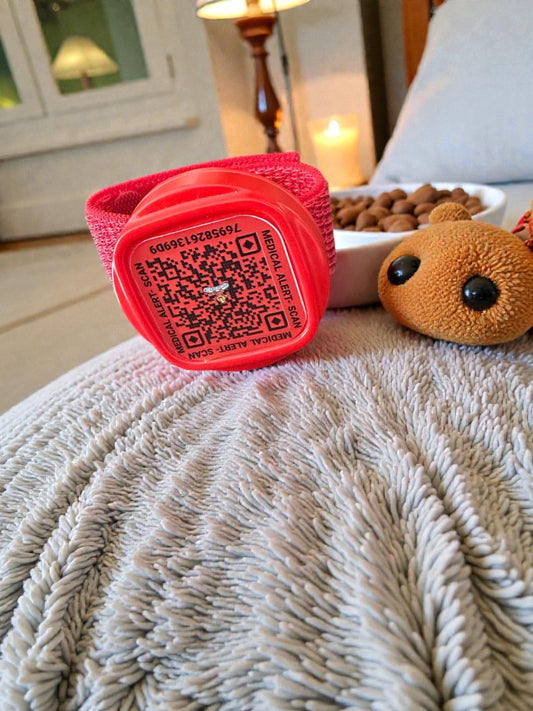 For pets with Medical Condition only: Smart Pet Tag with AirTag Cavity + QR Code