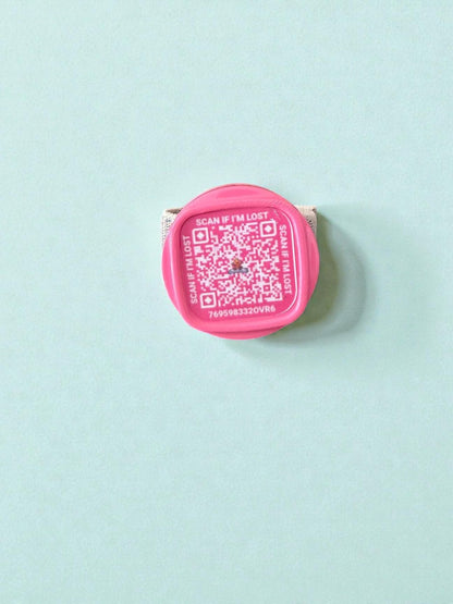Smart Pet Tag with AirTag Cavity + QR Code