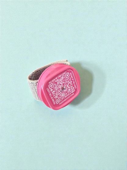 Smart Pet Tag with AirTag Cavity + QR Code