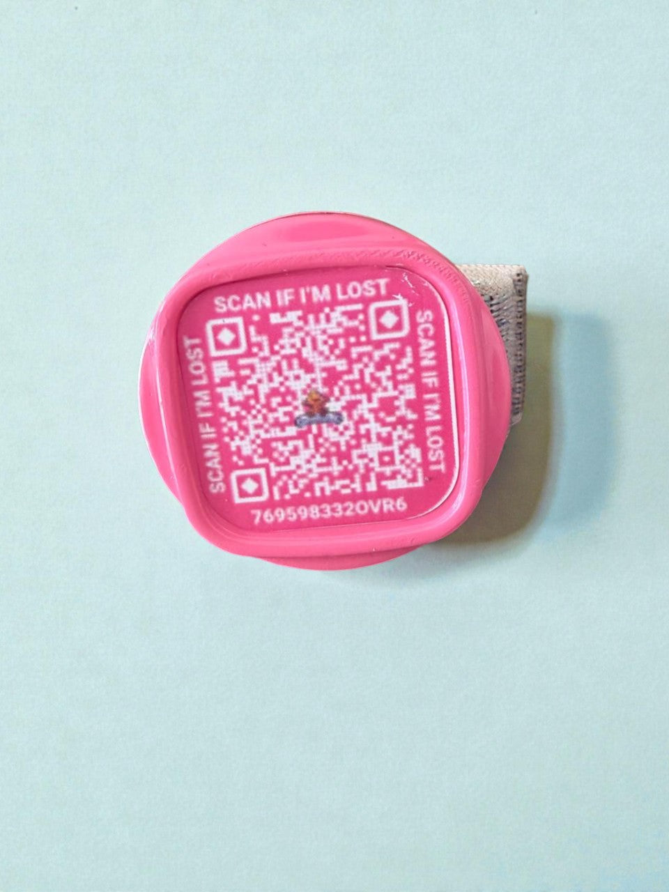 Smart Pet Tag with AirTag Cavity + QR Code