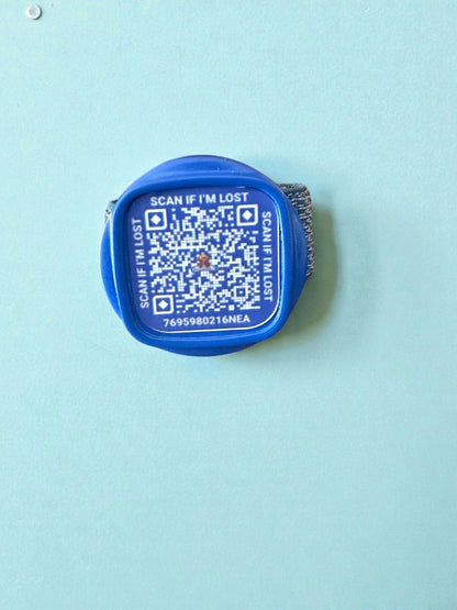 Smart Pet Tag with AirTag Cavity + QR Code