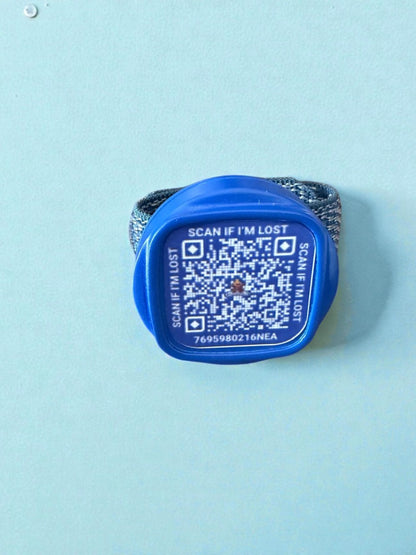 Smart Pet Tag with AirTag Cavity + QR Code