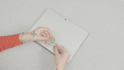 Green | Global Lost & Found recovery Smart QR stickers for every day essentials like Laptops, Phones, Wallets, Passport (Pack Of 8)